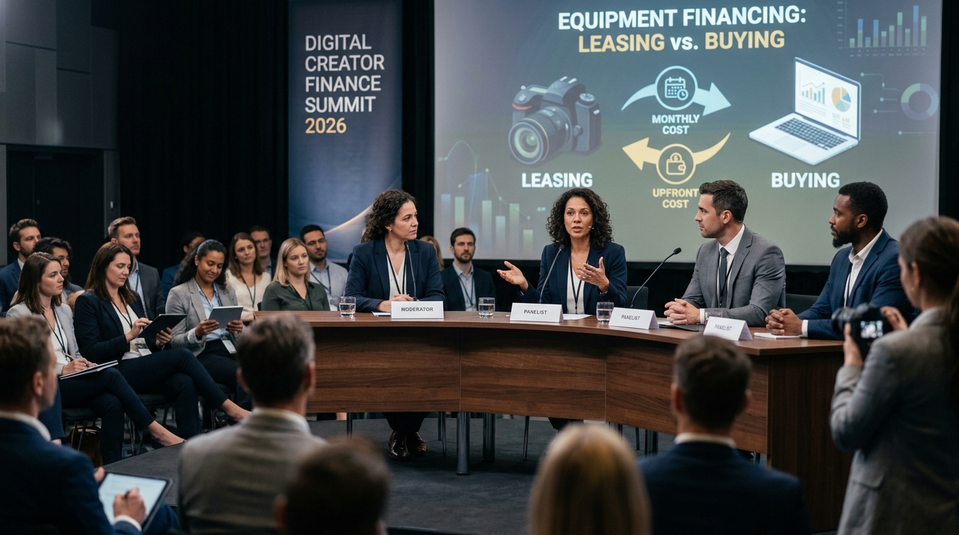 Illustration: Equipment Leasing vs. Buying for Creators: A 2026 Financing Guide